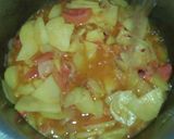 A picture of step 5 of Aloo ki tarkari.