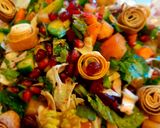 A picture of step 4 of Lebanese Fattoush.