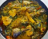 Foto langkah ke 2 dari resep 🌿🐟Gulai Tongkol Daun Singkong🐟🌿.