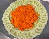 Une image de l'étape 8 de Salade de concombre et carottes au basilic crème de balsamique.