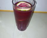 A picture of step 7 of Betrootnpassion cocktail.