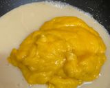 A picture of step 2 of Mango coconut ladoo with condensed milk.