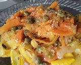 Foto del paso 12 de la receta: Cintas de zanahoria y calabacín amarillo...😜🥒🥕🍝🍜🥗🥙
