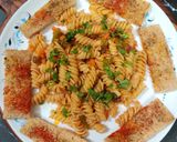 A picture of step 8 of FUSILLI with ARRABBIATA SAUCE..