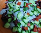 A picture of step 1 of Red Beans Salad.
