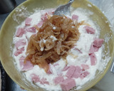 Foto del paso 4 de la receta: Tarta de Jamón y Queso con Salsa Blanca