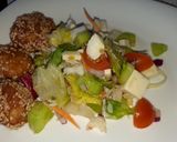 Szezámmagos csirke falatok recept fázis 4 fotója