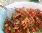 Foto del paso 4 de la receta: Cuscús de brócoli con salteado de verdura y pollo