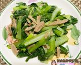 新肉絲炒青江菜（全素）/（新豬肉料理）的食譜步驟3照片