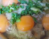 Hình bước làm 1 của món Trứng chiên khoai lang