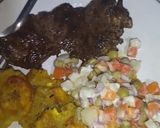 Foto del paso 9 de la receta: Carne de res al vino tinto, acompañado de patacones y ensalada