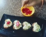 A picture of step 6 of Shahi Toast hearts.