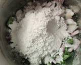 Malabar spinach pokada recipe step 2 photo