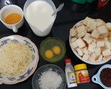 Foto langkah ke 1 dari resep Pudding roti tawar kukus.