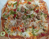 Foto del paso 2 de la receta: Pizza vegetal y atún, con masa de harina de espelta