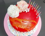 Foto langkah ke 8 dari resep MIRROR GLAZE CAKE: CARA MEMBUAT GELATIN ART CAKE.