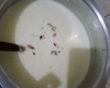 A picture of step 2 of Kheer (rice pudding).