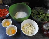 Foto del paso 1 de la receta: Crêpes de trigo sarraceno sencillas con espinacas crudas