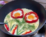 A picture of step 4 of Valentine's Day Breakfast | Fried Egg Flower.