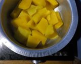 A picture of step 1 of Chapati mixed with butternut.