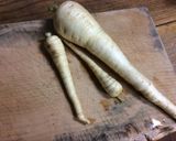 A picture of step 1 of Parsnip Fries.