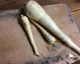 A picture of step 1 of Parsnip Fries.