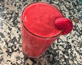 A picture of step 1 of Red smoothie.