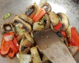 A picture of step 7 of My Simple Garlic & Chilli Mushrooms, Onion And peppers. 😀.