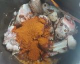 A picture of step 2 of Mutton nihari.