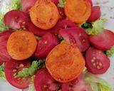 Foto del paso 7 de la receta Ensalada de tomate y albaricoques