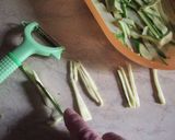 A picture of step 4 of Pasta Salad with Smoked Salmon and Lemon-Marinated Zucchini.