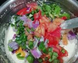 A picture of step 3 of Rava & Mix Veg Toast.