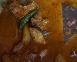 A picture of step 5 of Rui Aloo Mache Jhal.