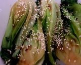A picture of step 4 of My Sesame Pak Choi Ginger + Smoked Garlic. 😍.