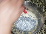 Muffins de vainilla con arándanos y crumble