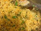 Cinnamon Gram flour Rice (daalacheenee Besan Bhat)