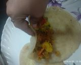 A picture of step 5 of Suji wrap.