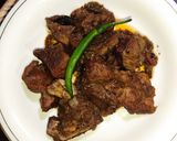 A picture of step 7 of Namkeen Gosht.