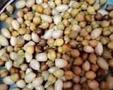 A picture of step 2 of Black chana peanut salad.
