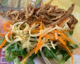 Hình bước làm 2 của món Bì Cuốn Nấm Chay