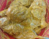 A picture of step 3 of Chatpata Chicken leg masala.