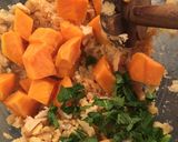 A picture of step 1 of Chickpeas and butternut squash burgers.