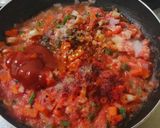 A picture of step 2 of Veg lasagna.