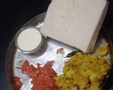 Creamy aloo tamatar sandwich रेसिपी चरण 3 फोटो