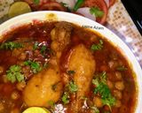 A picture of step 7 of Murgh chana😍مرغ چنہ 😋.