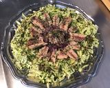 Une image de l'étape 6 de Salade de courgettes râpées aux sardines,oignon rouge et algues.