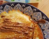 A picture of step 4 of Nutella pancakes.
