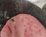 A picture of step 1 of Cheesy Beetroot Smilies.