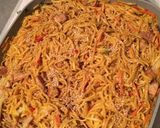 A picture of step 6 of Chicken chow Mein.