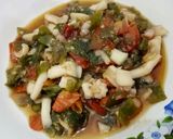 Foto langkah ke 5 dari resep Cumi cabe hijau.